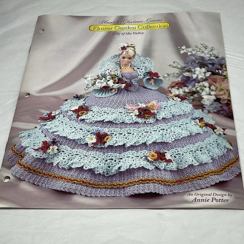 Annie's Glorious Gowns FLOWER GARDEN COLLECTION‎ Crochet Pattern Lily Of Valley
